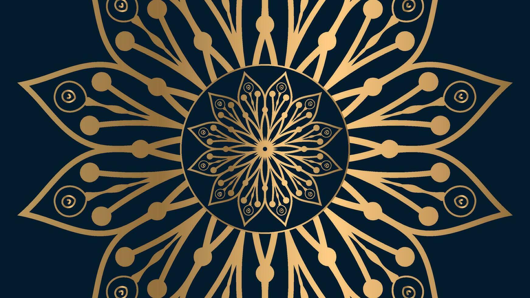 Luxury mandala background with golden arabesque pattern Arabic Islamic east style vector