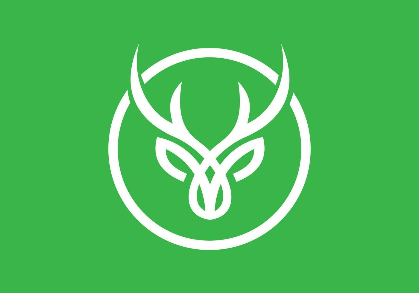 this is a deer head logo design 23335825 Vector Art at Vecteezy