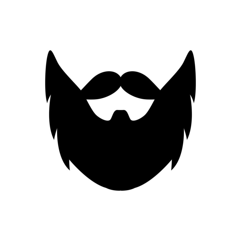 Beard icon vector. barbershop illustration sign. hairdresser symbol. vector