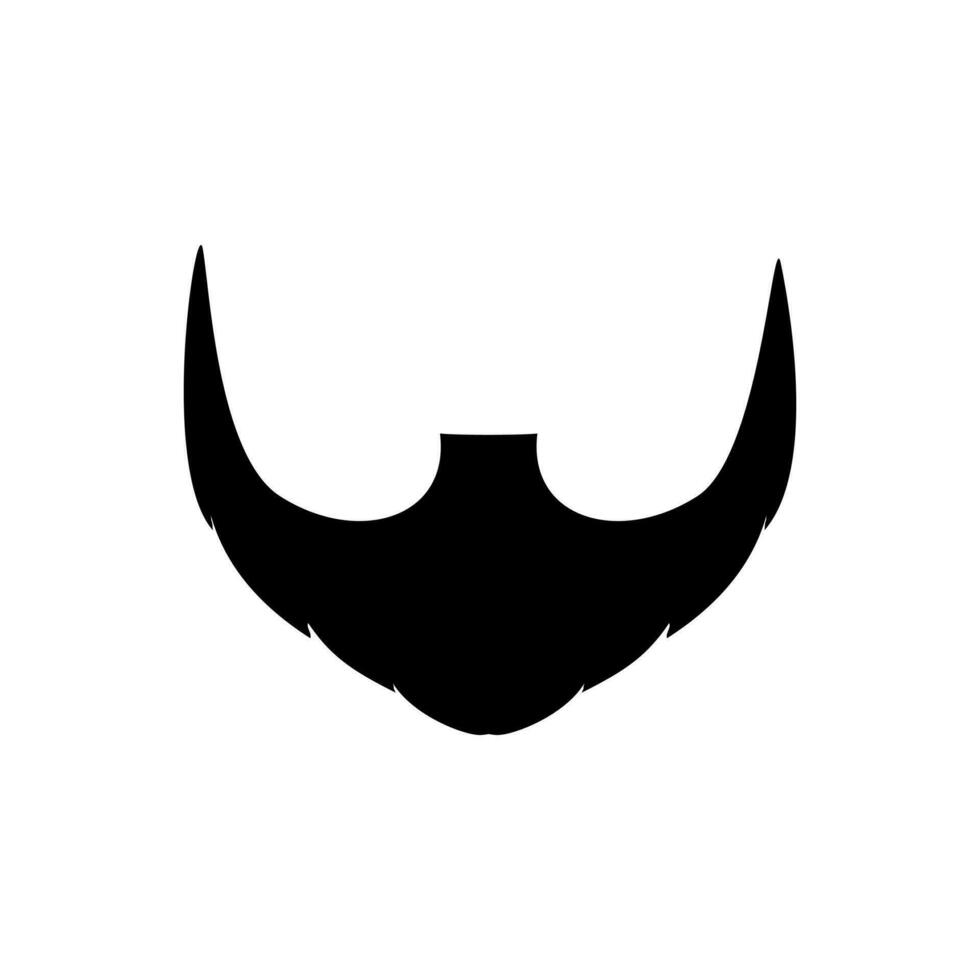 Beard icon vector. barbershop illustration sign. hairdresser symbol. vector