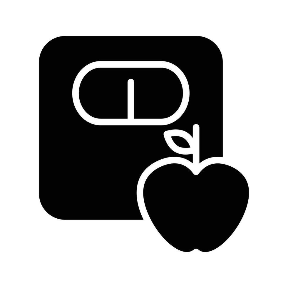Diet icon vector. Proper nutrition illustration sign. slimming symbol. vector