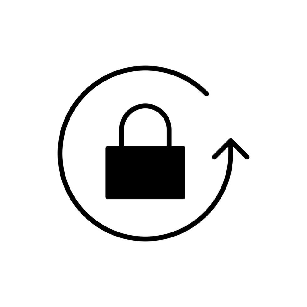 contraseña icono vector. proteccion ilustración signo. la seguridad símbolo. vector
