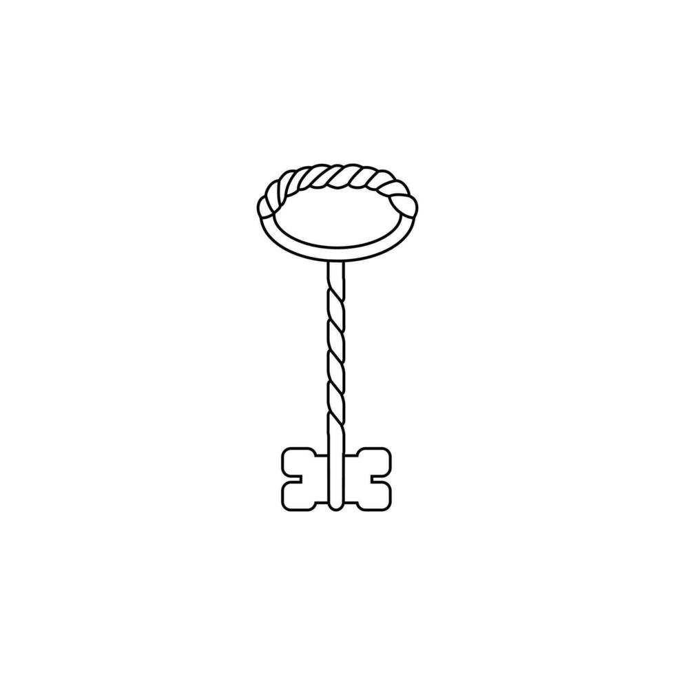 Clásico llave icono vector . antigüedades ilustración signo. antiguo símbolo.