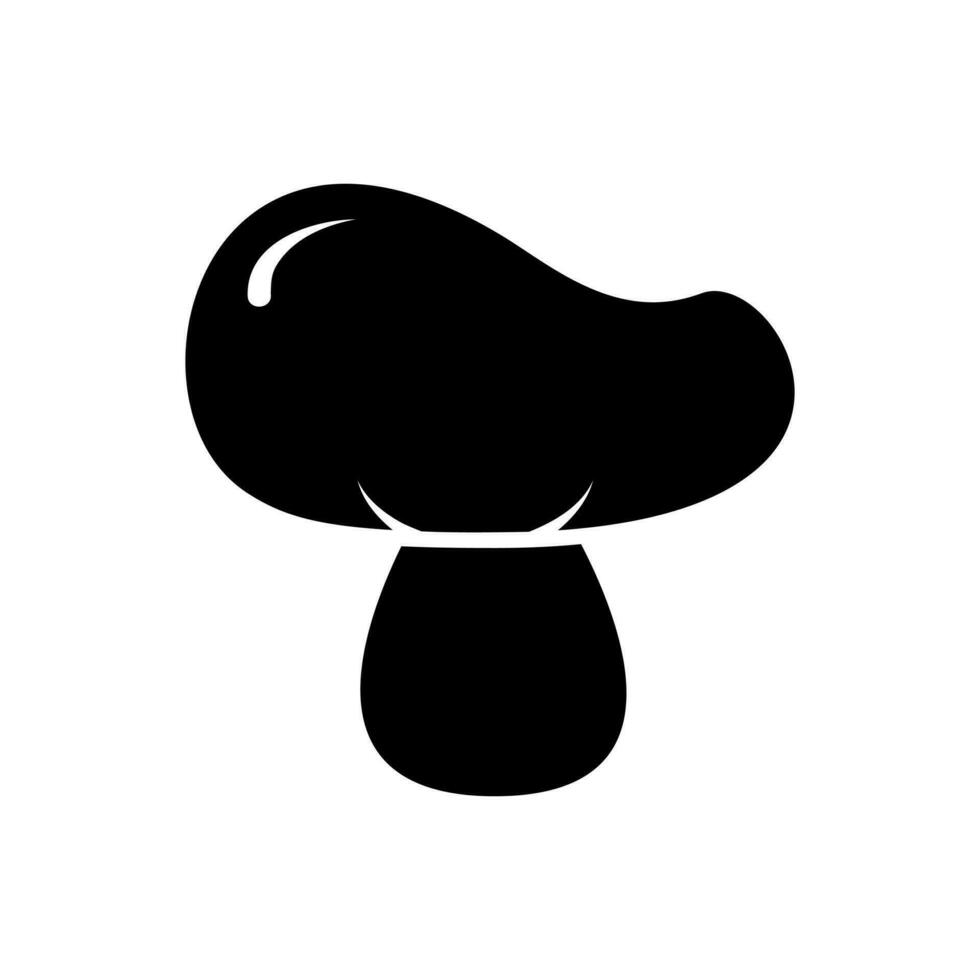 Mushroom vector icon. food illustration sign. fungus symbol or logo.