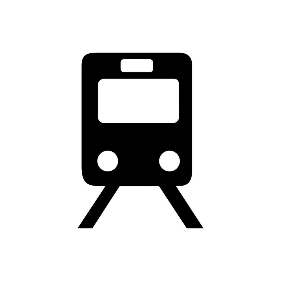 Train vector icon. tram illustration sign. travel symbol. public transport logo.