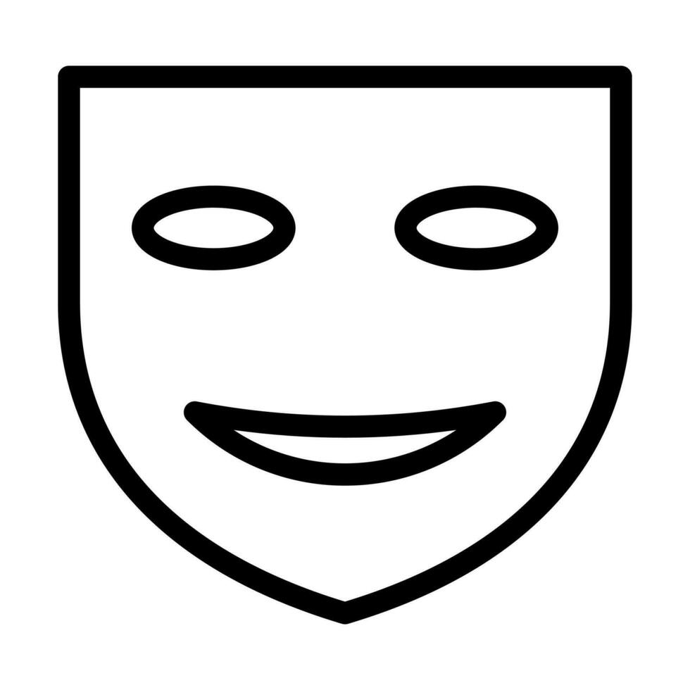 Theater Mask Icon Design vector