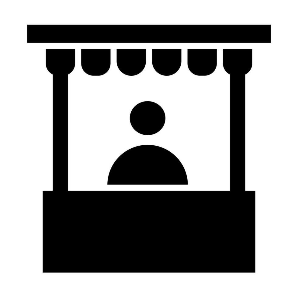 Shop Assistant Icon Design vector