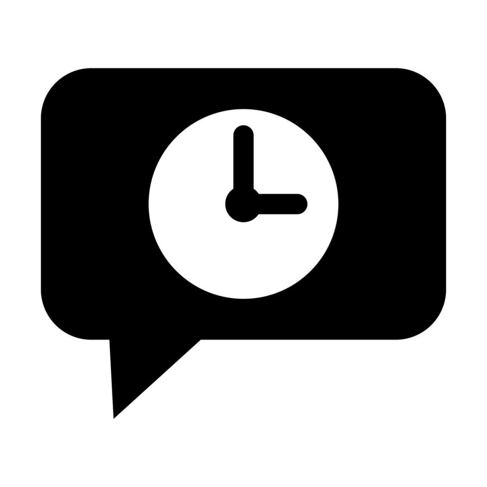 Message Clock Icon Design vector