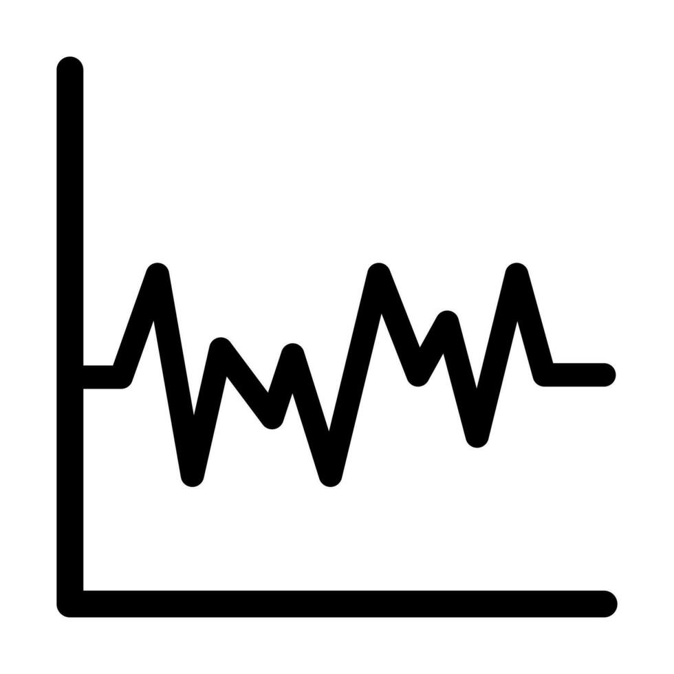 Wave Chart Icon Design vector