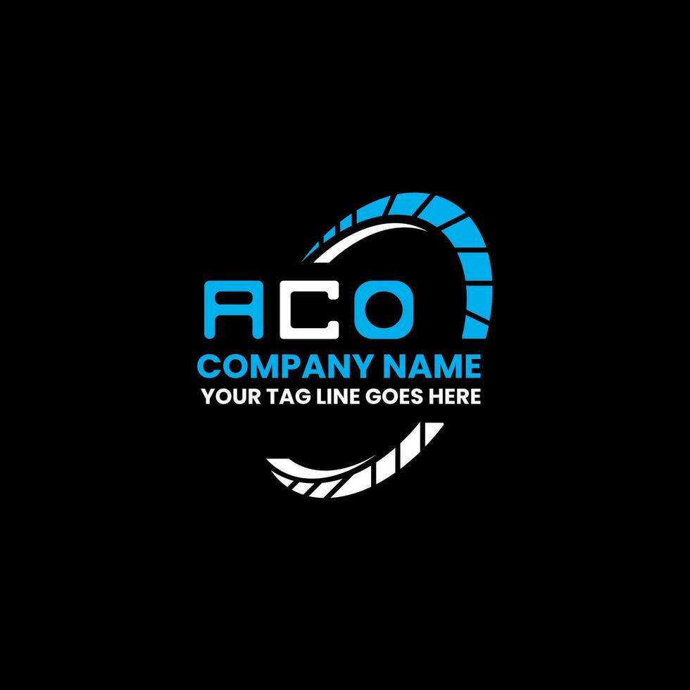 ACO letter logo creative design with vector graphic, ACO simple and modern logo.
