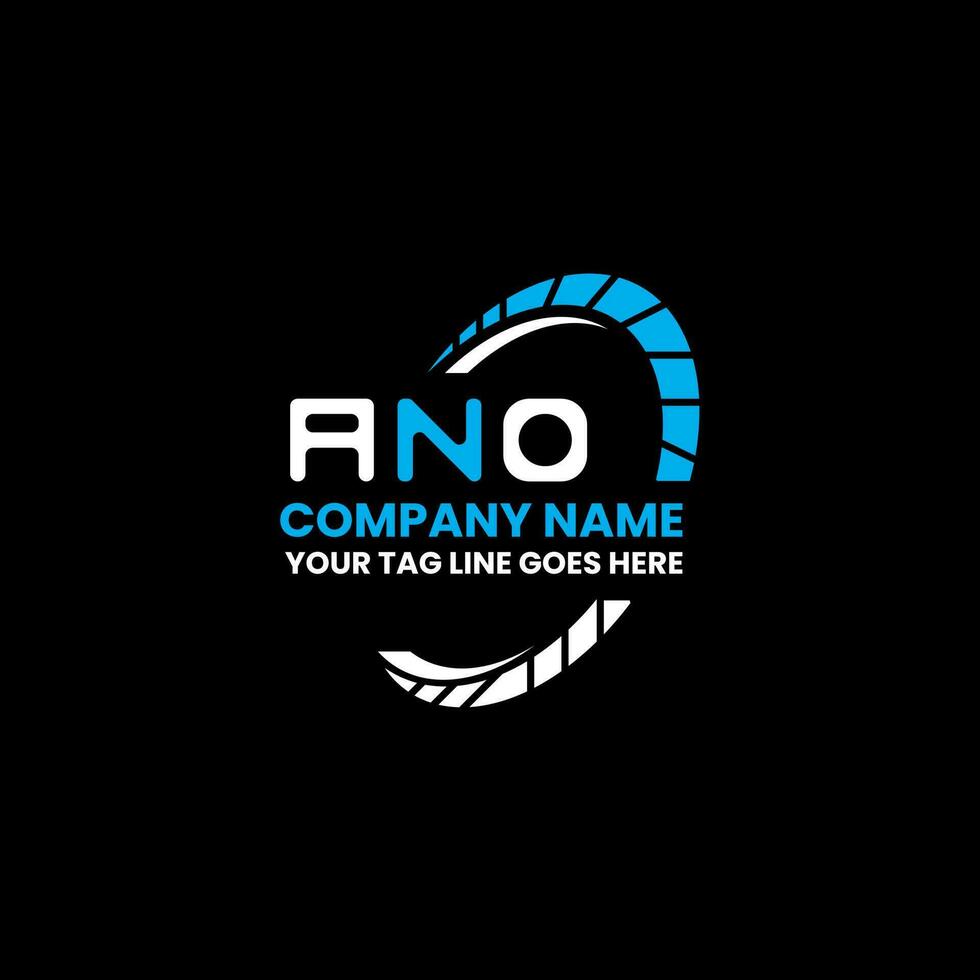 ANO letter logo creative design with vector graphic, ANO simple and modern logo.