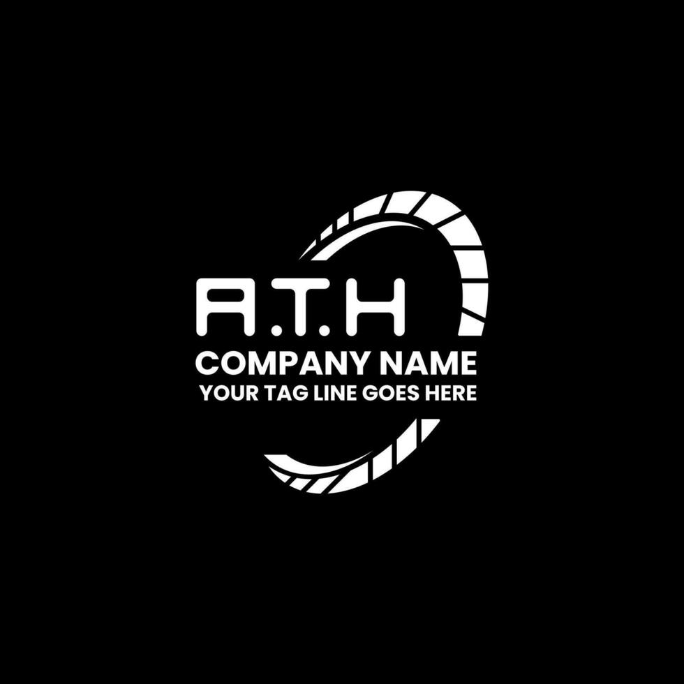 ATH letter logo creative design with vector graphic, ATH simple and modern logo.