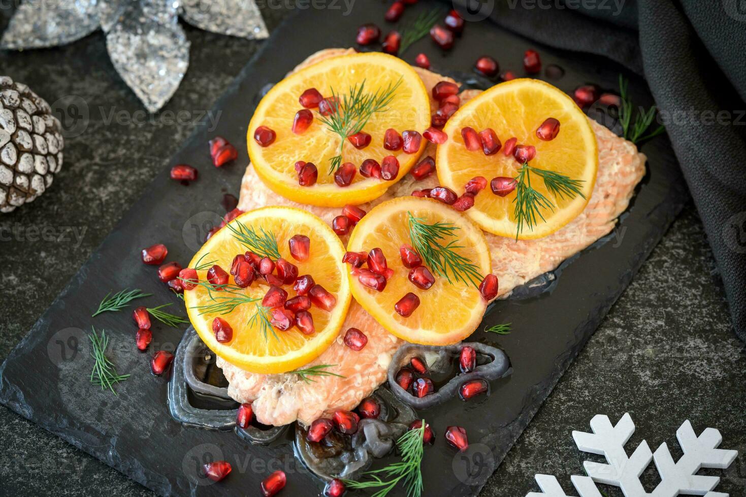 Low calories fish dish 23336974 Stock Photo at Vecteezy