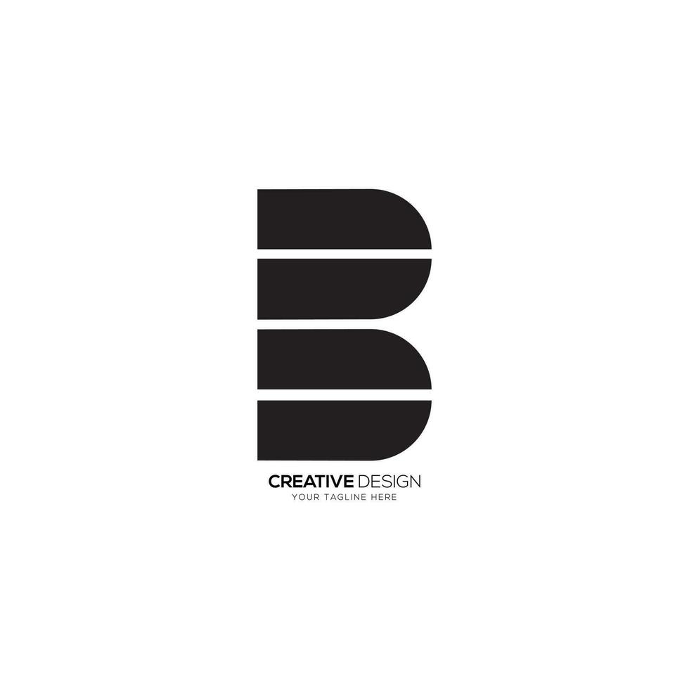 Letter B D simple flat monogram modern unique logo vector