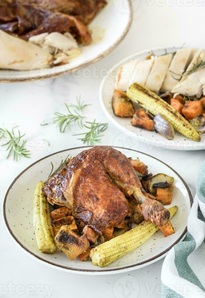Healthy dish with low crab photo