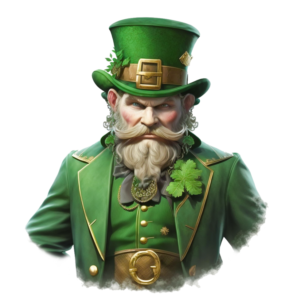 st patricks dag pyssling maskot med öl tunna png