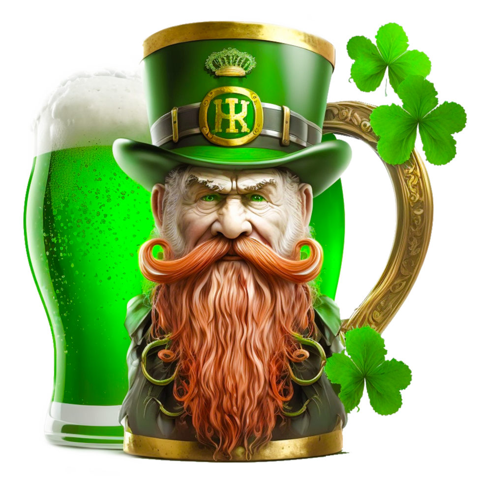 Saint Patrick day set icons png