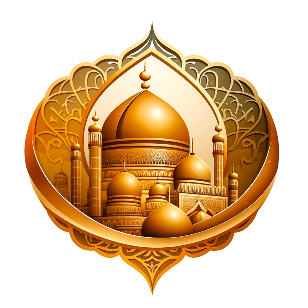 ai génératif islamique architecture gratuit illustration png