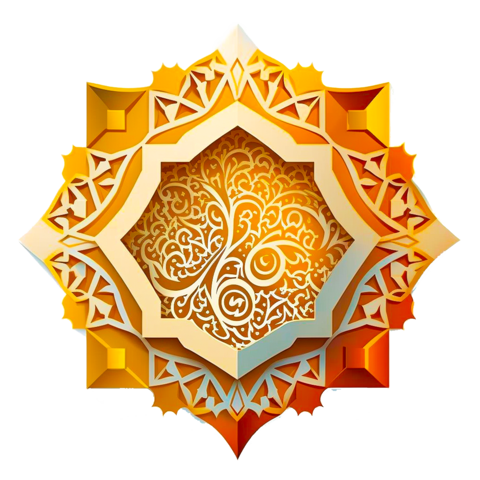 Islamic pattern design transparent png