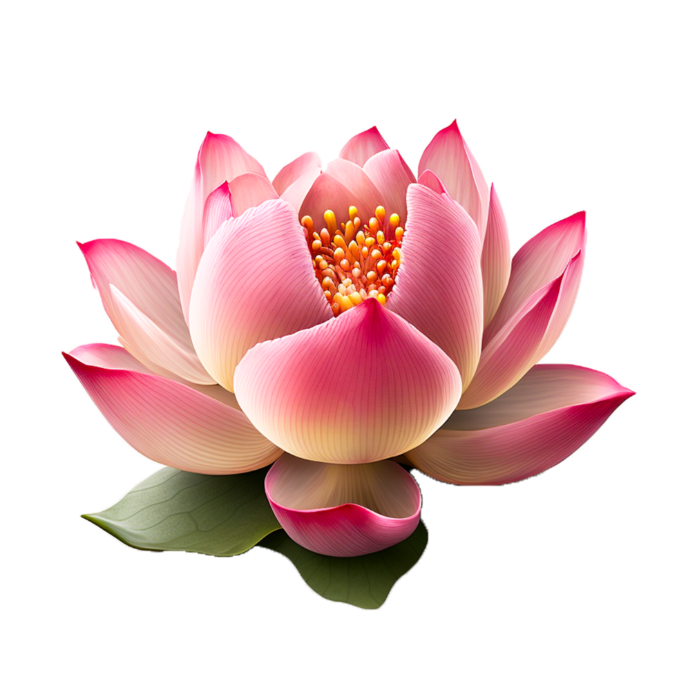 ai generativ rosa lotus blomma illustration png