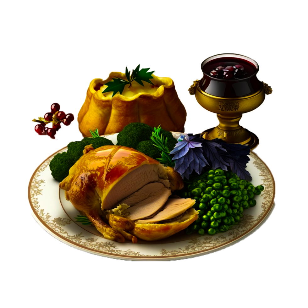 Garlic and Herb Roast Turkey Breast png