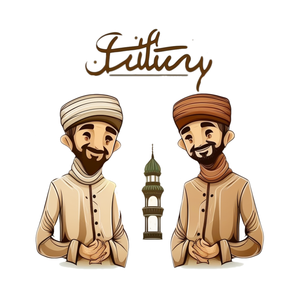 Muslim avatar illustration png