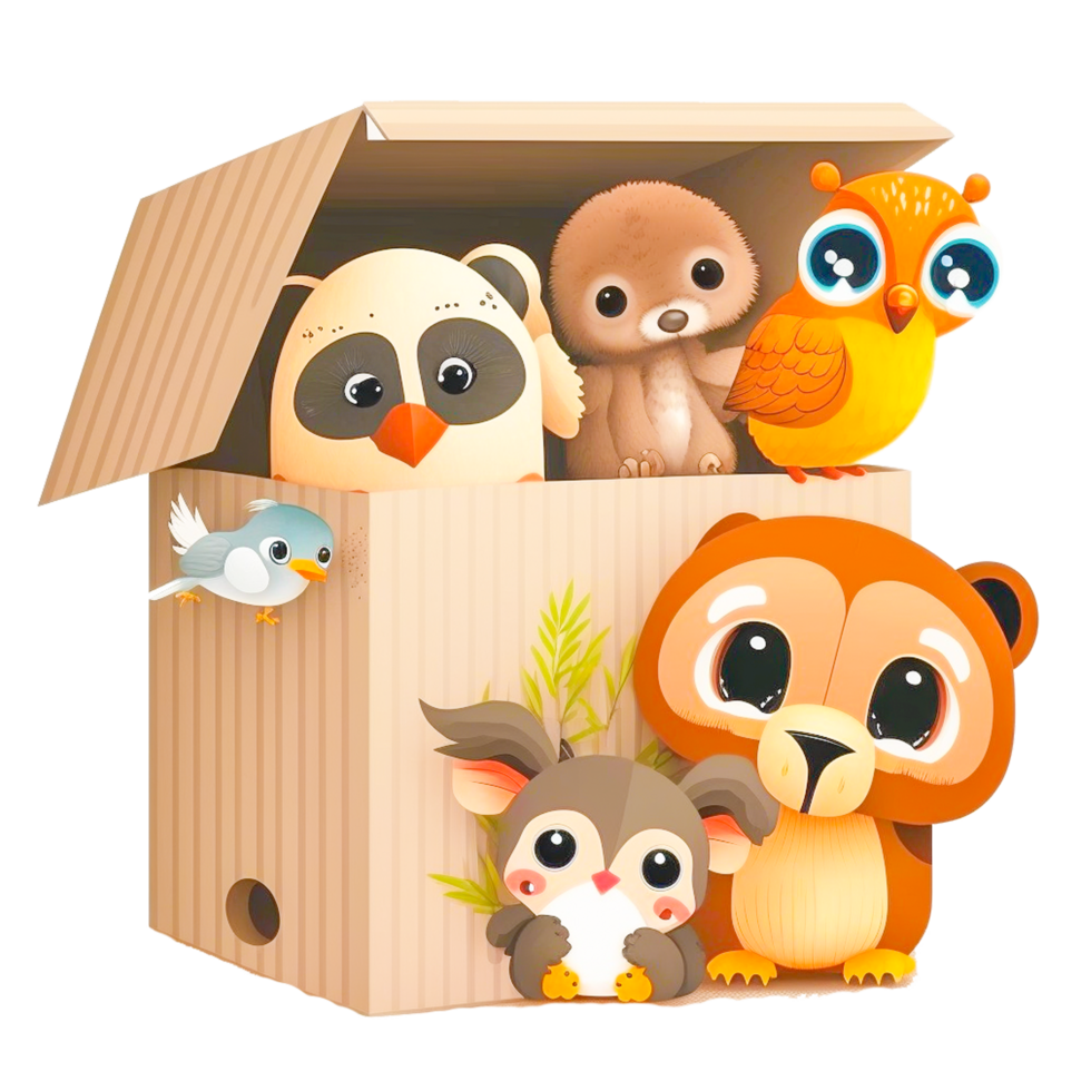 cute toy box transparent png