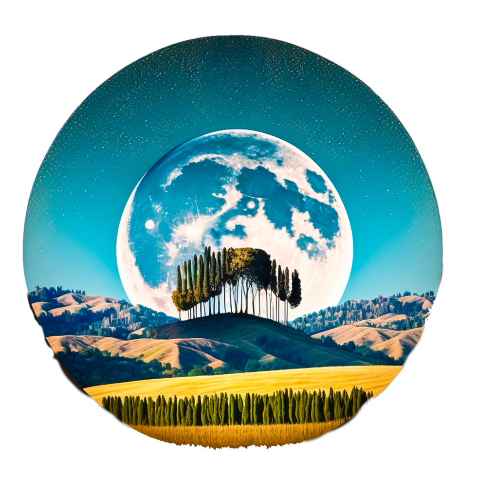 moonlight background illustration png