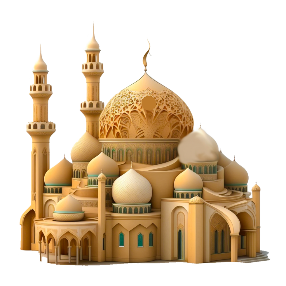 ai generativo hermosa mezquita gratis ilustración png