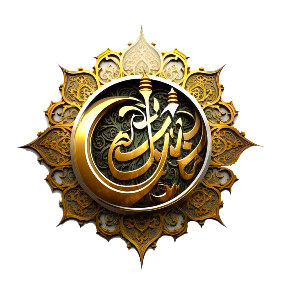 ai generativo islamico calligrafia gratuito illustrazione png