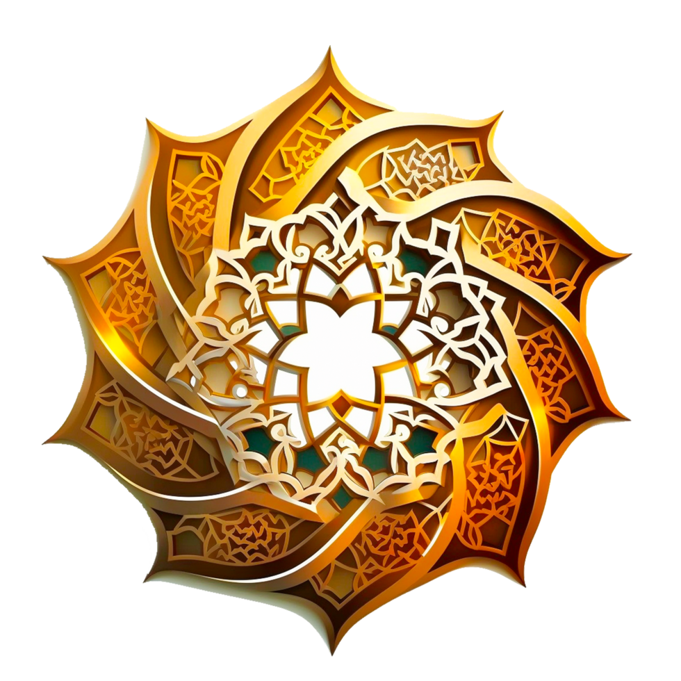 ai generativ islamisch Mandala png transparent