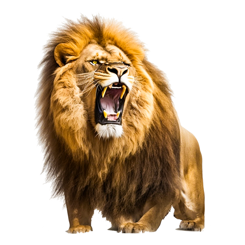 ai génératif rugissement Lion illustration png