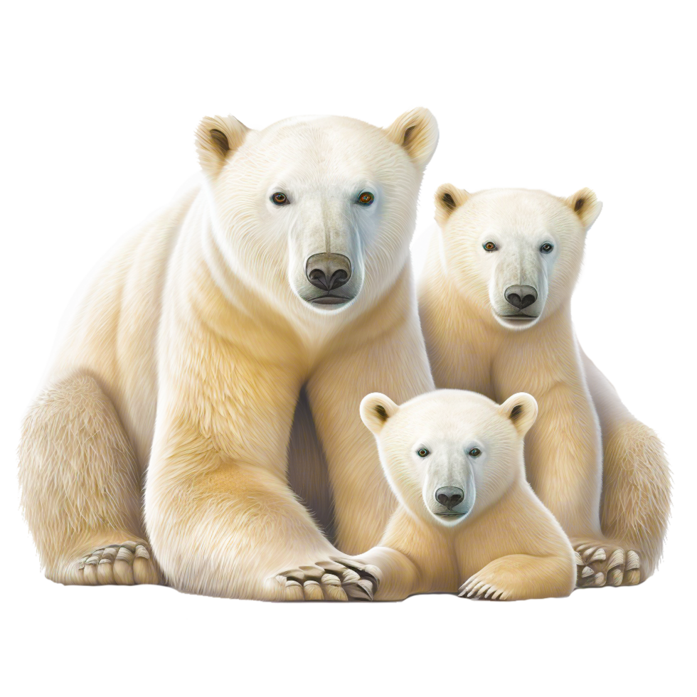 ai generativ Polar- Bär png transparent