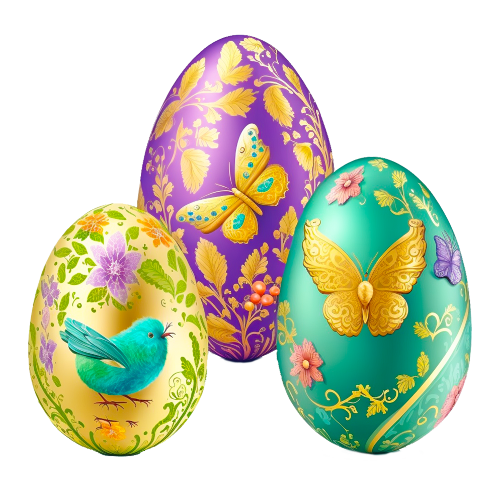 colorful Easter egg illustration png