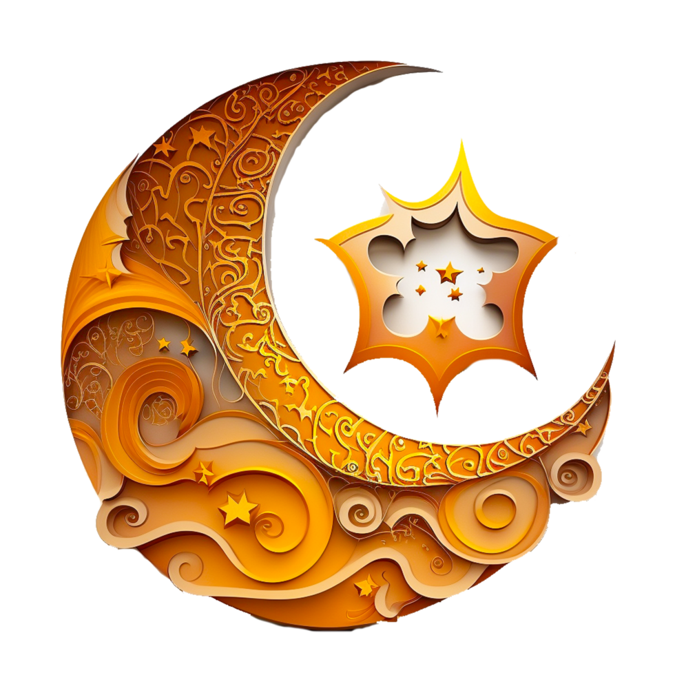 star and crescent moon png