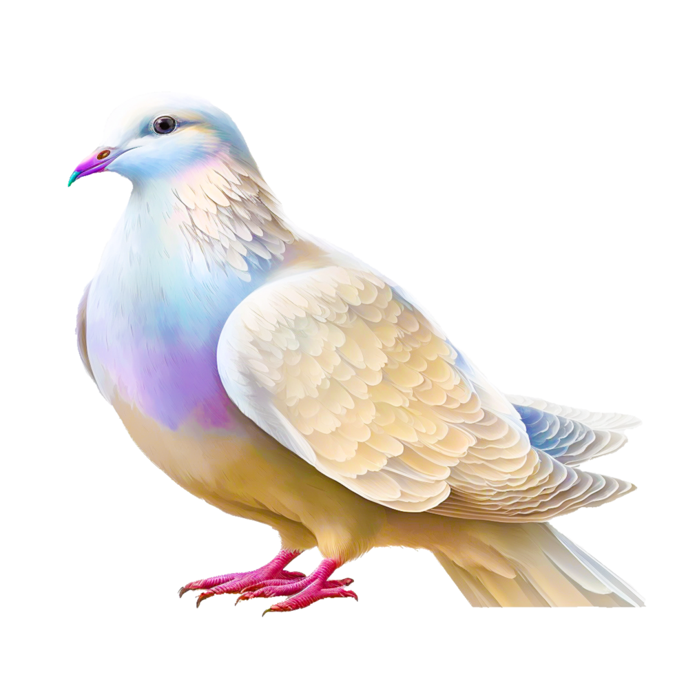 AI generative pigeons PNG transparent