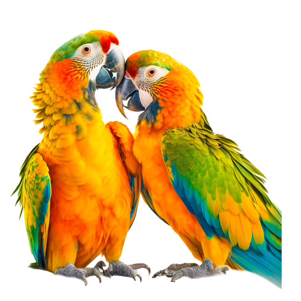 loving parrot illustration png