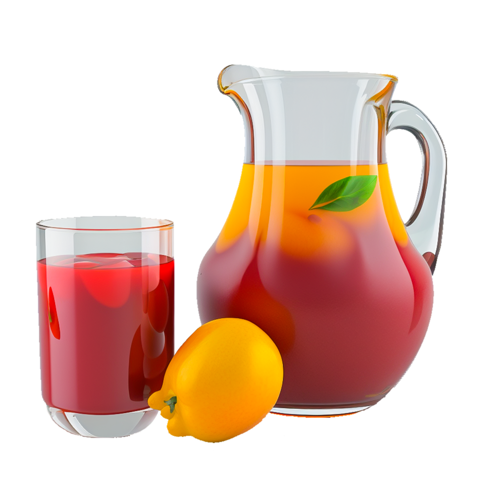 ai génératif Frais fruit jus illustration png