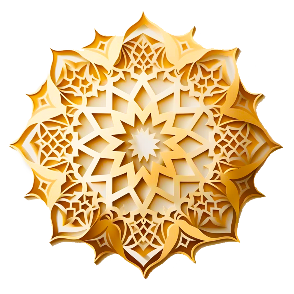 ai génératif islamique décoration png transparent