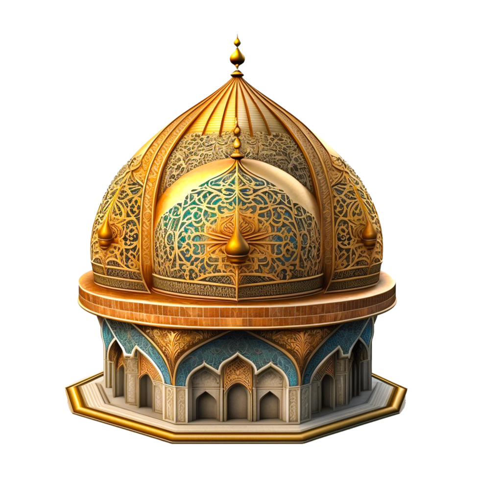 ai generativo al-aqsa mezquita gratis ilustración png