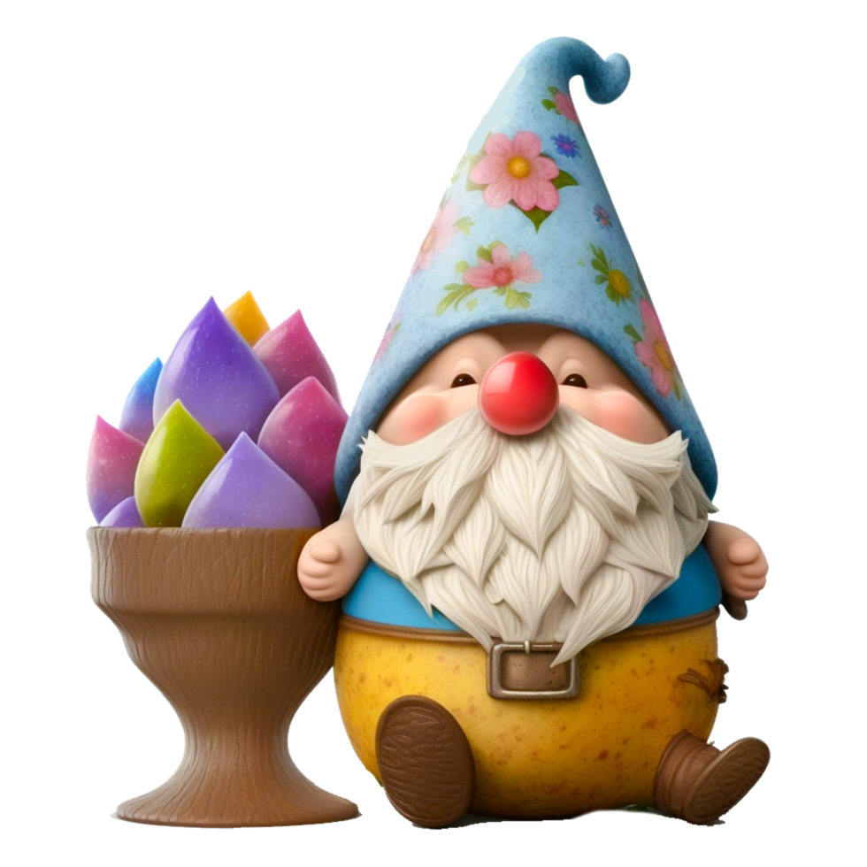 summer gnome cartoon icon png