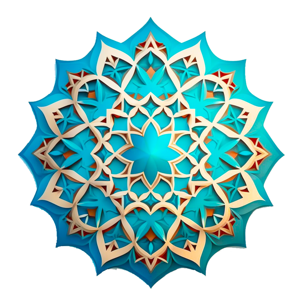 Islamic pattern design png