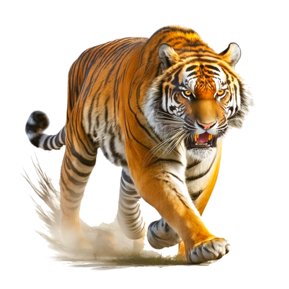 running tiger free illustration png