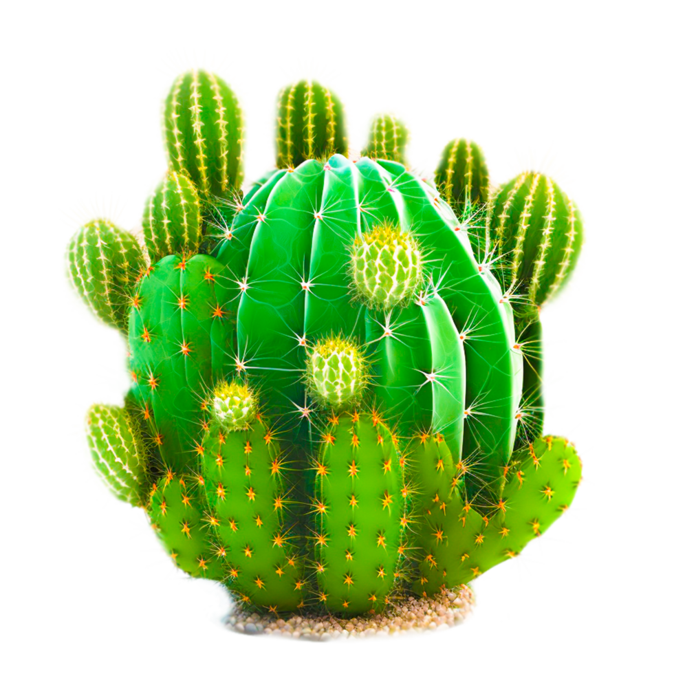 ai generatief ronde cactus vrij illustratie png