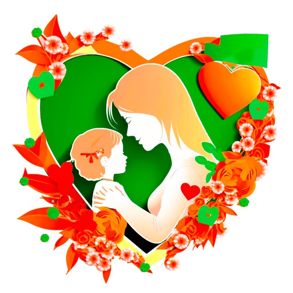 Happy Mothers Day Celebrations Greeting Card Design png