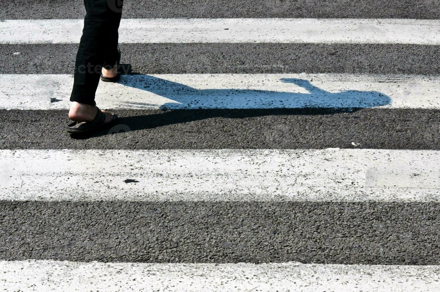 Pedestrian crossing concept photo