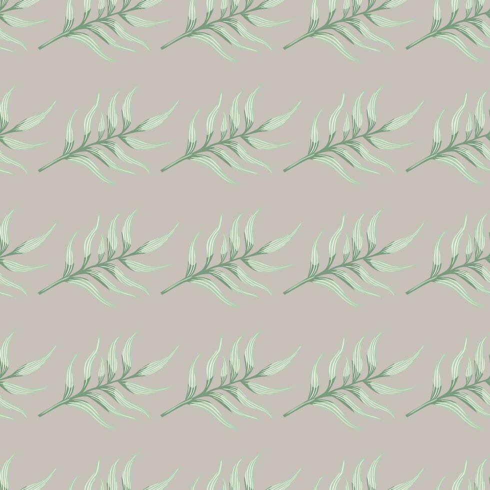 Fern leaf wallpaper. Abstract exotic plant seamless pattern. Tropical palm leaves pattern. Botanical texture. vector