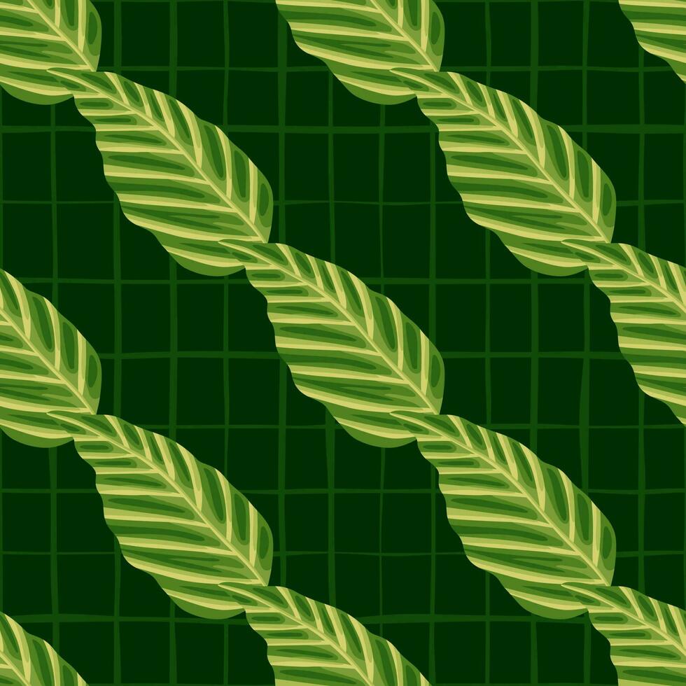 Decorative tropical palm leaves seamless pattern. Jungle leaf wallpaper. Exotic botanical texture. vector