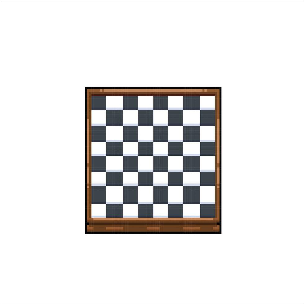 chess board in pixel art style vector