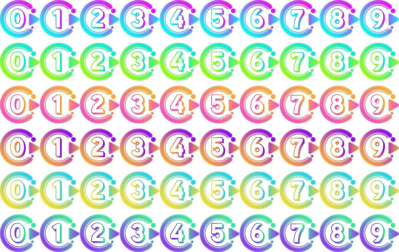 Gradient Abstract Form Bullet Point vector